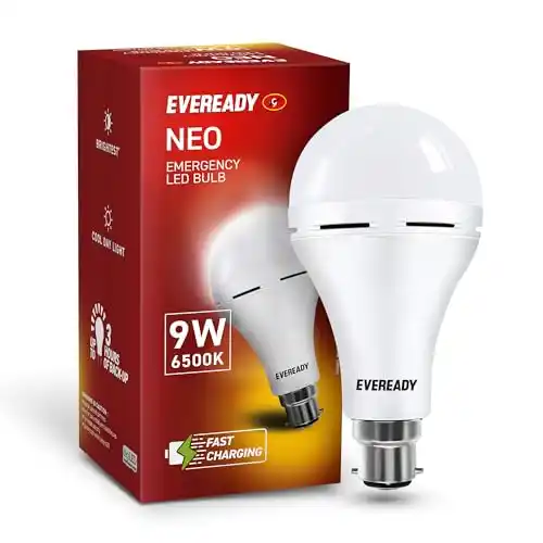 Image from CouponClip {Deals & Offers}: Eveready 9W Emergency Inverter LED Bulb, Cool Day Light (6500K), Recha...
