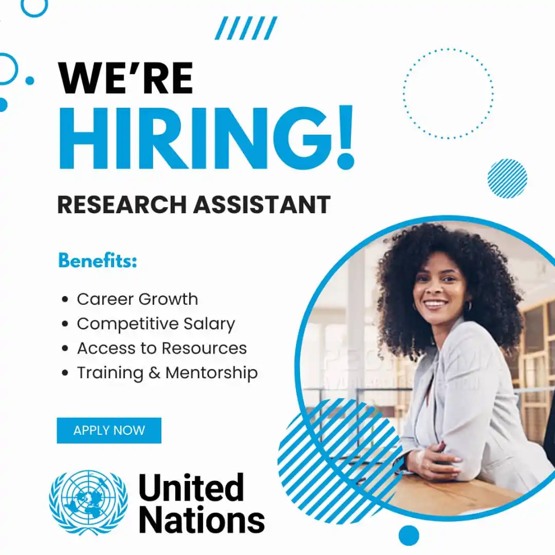 Image from UN Jobs: ๐๐ฑ๐๐ข๐ญ๐ข๐ง๐ ๐๐ฉ๐ฉ๐จ๐ซ๐ญ๐ฎ๐ง๐ข๐ญ๐ฒ: ๐๐๐ฌ๐๐๐ซ๐๐ก ๐๐ฌ๐ฌ๐ข๐ฌ๐ญ...