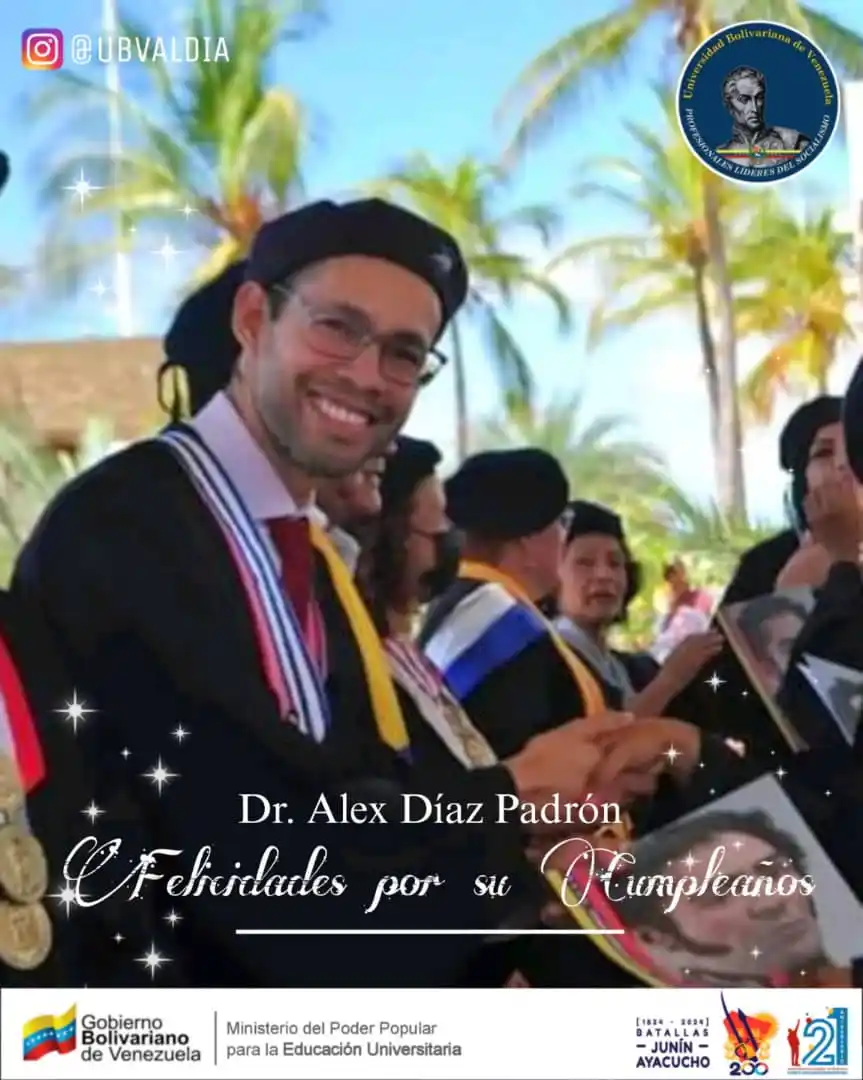Image from UBV Al Día: ⭕🥳 _¡Feliz cumpleaños a nuestro Secretario General de la UBV, Dr. Ale...