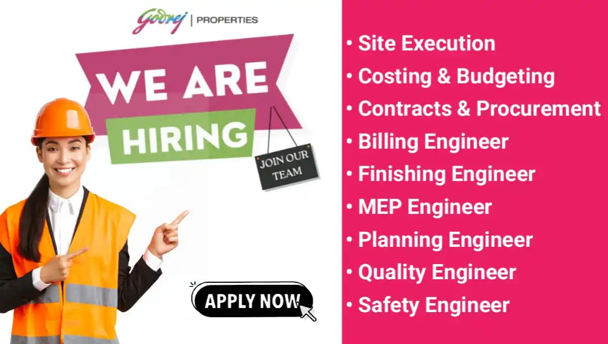 Image from ✅FindConstructionJobs: *📢📢Godrej Properties Ltd Job Opening for Pune Location – apply now* ...