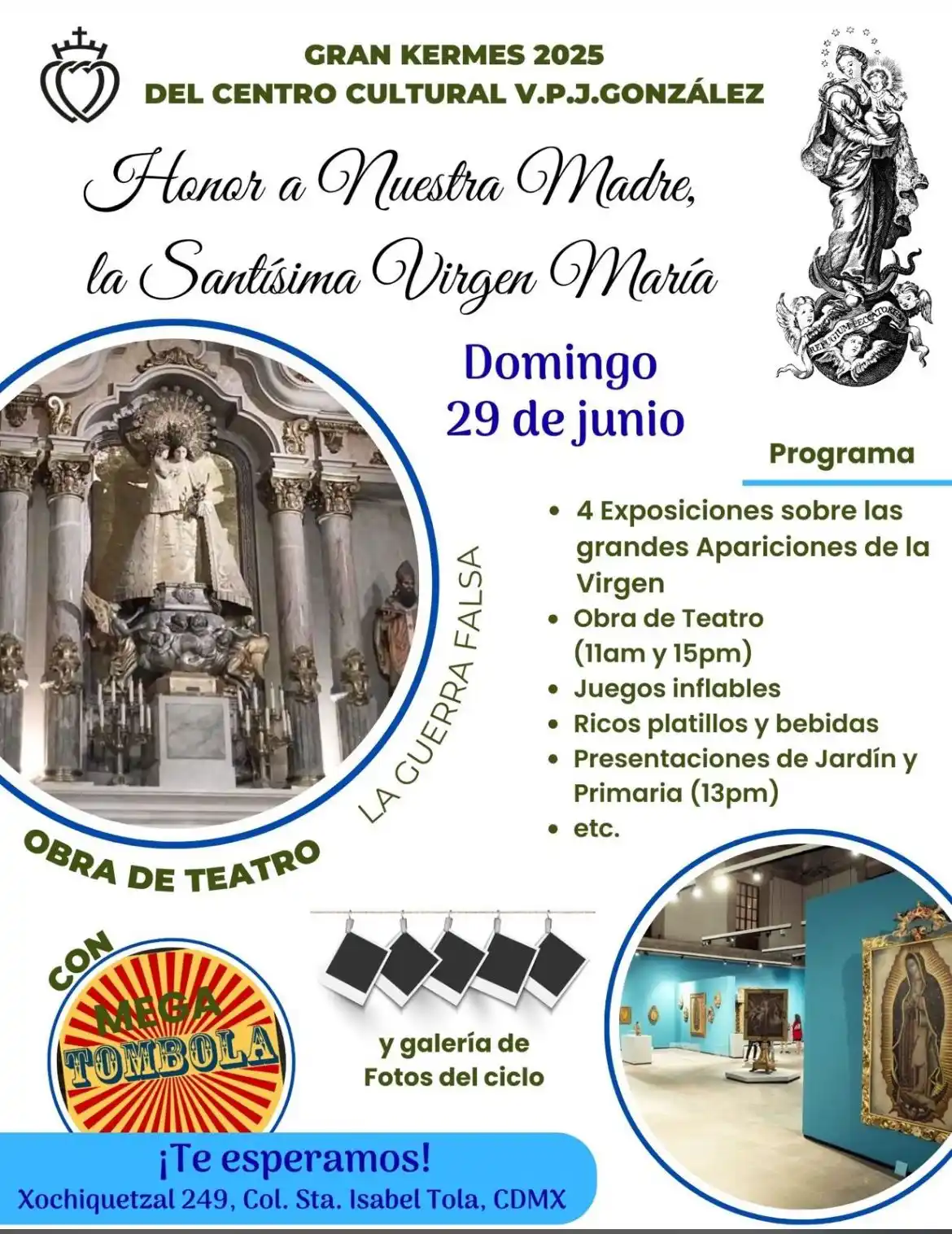 Image from FSSPX - México Misa en Latín : 🎉 ¡GRAN KERMÉS 2025! 🎉 🇻🇦 Del Centro Cultural V.P. J. González En ...