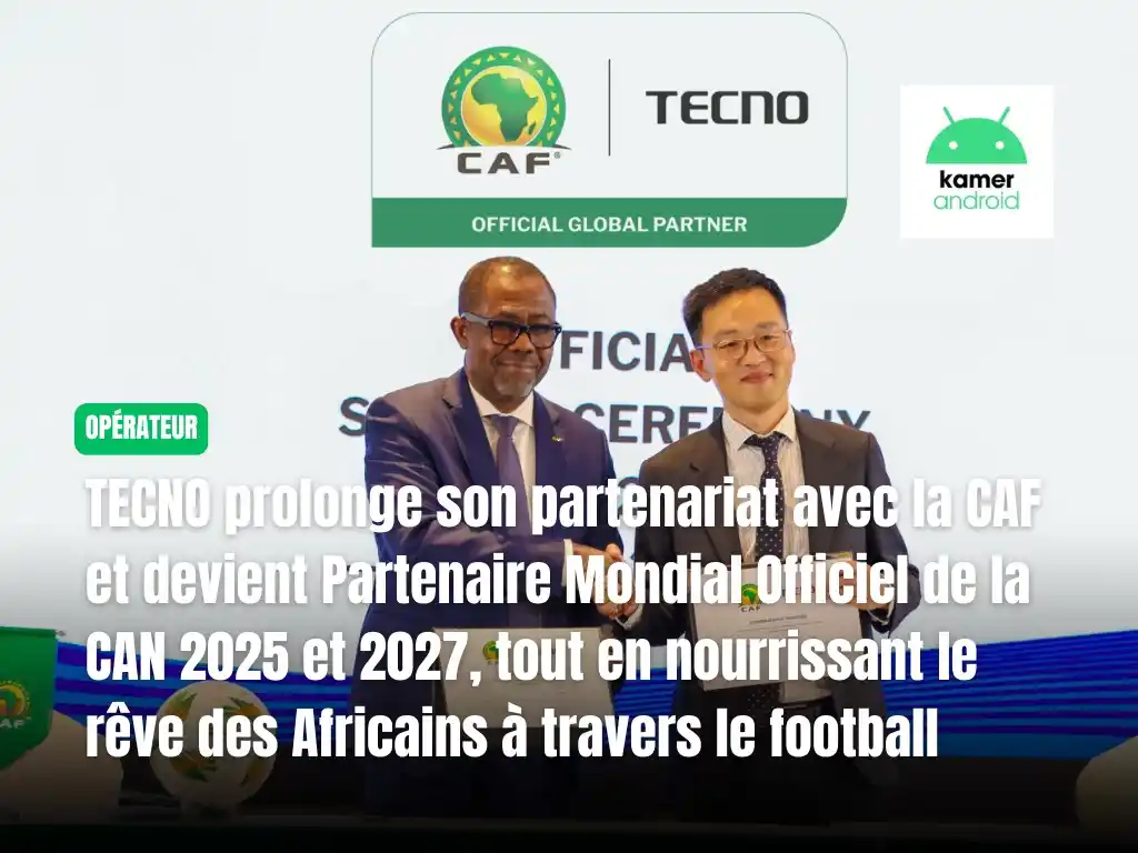 Image from KAMERANDROID: 🔥 *GROSSE NOUVELLE POUR LE FOOT AFRICAIN* ! ⚽🌍 *TECNO devient Parte...