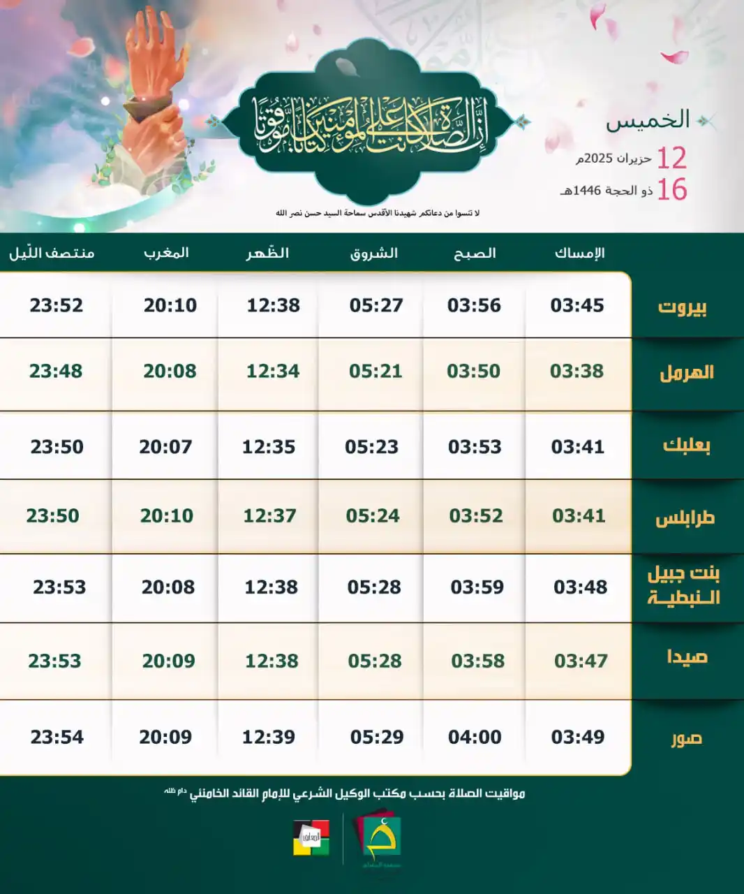 Image from قناة السيد محمد نور الدين العاملي: *<a class="text-blue-500 hover:underline cursor-pointer" href="/hashta...