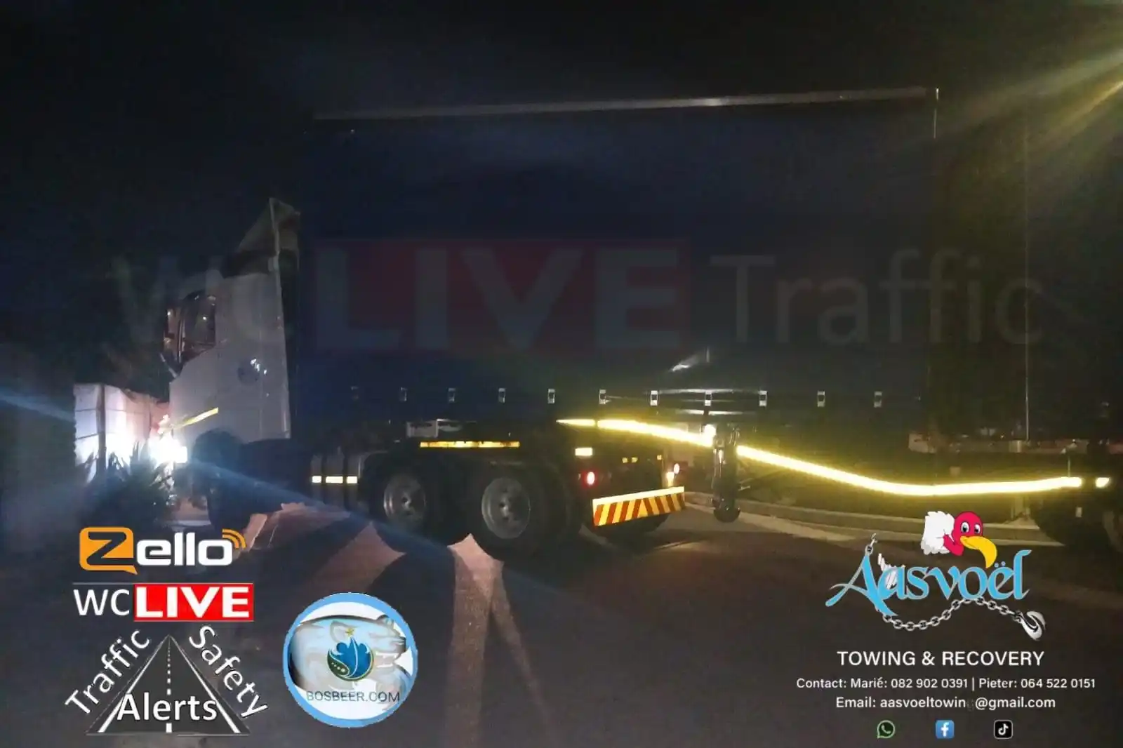 Image from WCLive Traffic & Safety Alerts: HMVA: Zambesi str. Kuilsrivier Services on scene Towing on scene Ap...