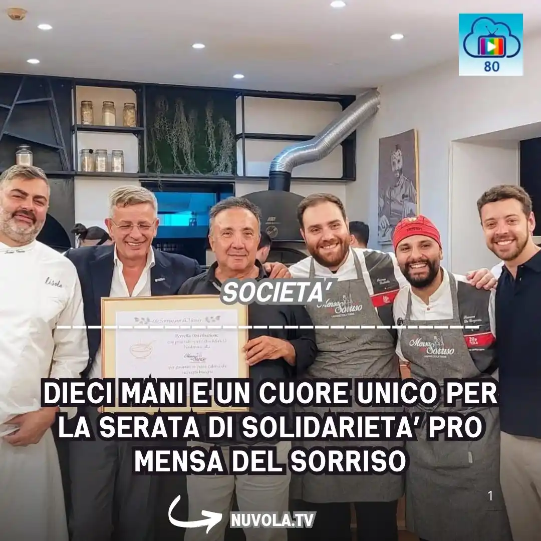 Image from Nuvola Tv: https://www.nuvola.tv/dieci-mani-unite-da-un-cuore-unico-per-la-serata...