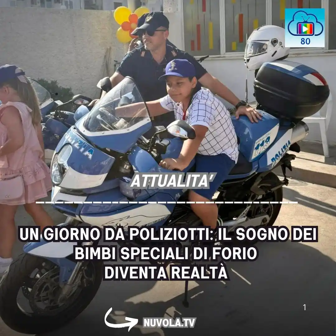 Image from Nuvola Tv: https://www.nuvola.tv/un-giorno-da-poliziotti-il-sogno-dei-bimbi-speci...