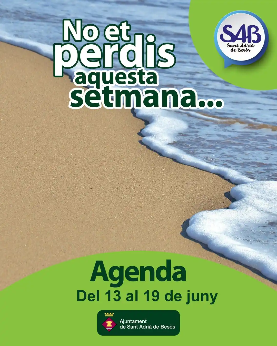 Image from Ajuntament de Sant Adrià de Besòs: 📅 *Ja tenim aquí l’agenda d’activitats d’aquesta setmana a Sant Adrià...