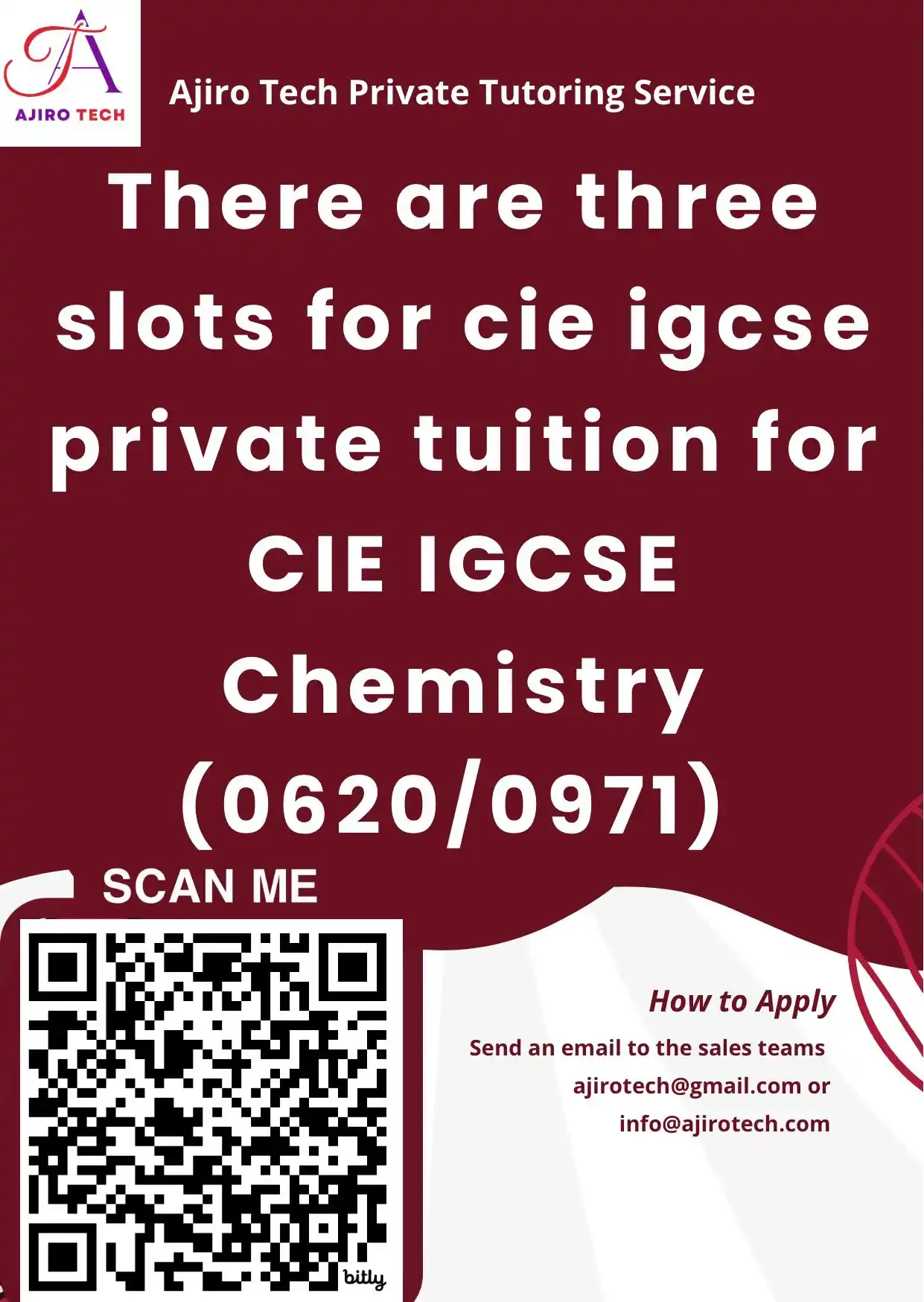 Image from Ajiro Tech | IGCSE & A Level: 🚨 *Limited Slots Alert!* 🚨 Are you or your child preparing for the C...