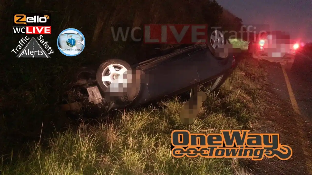 Image from WCLive Traffic & Safety Alerts: MVA N2 between Heidelberg and Riversdale...