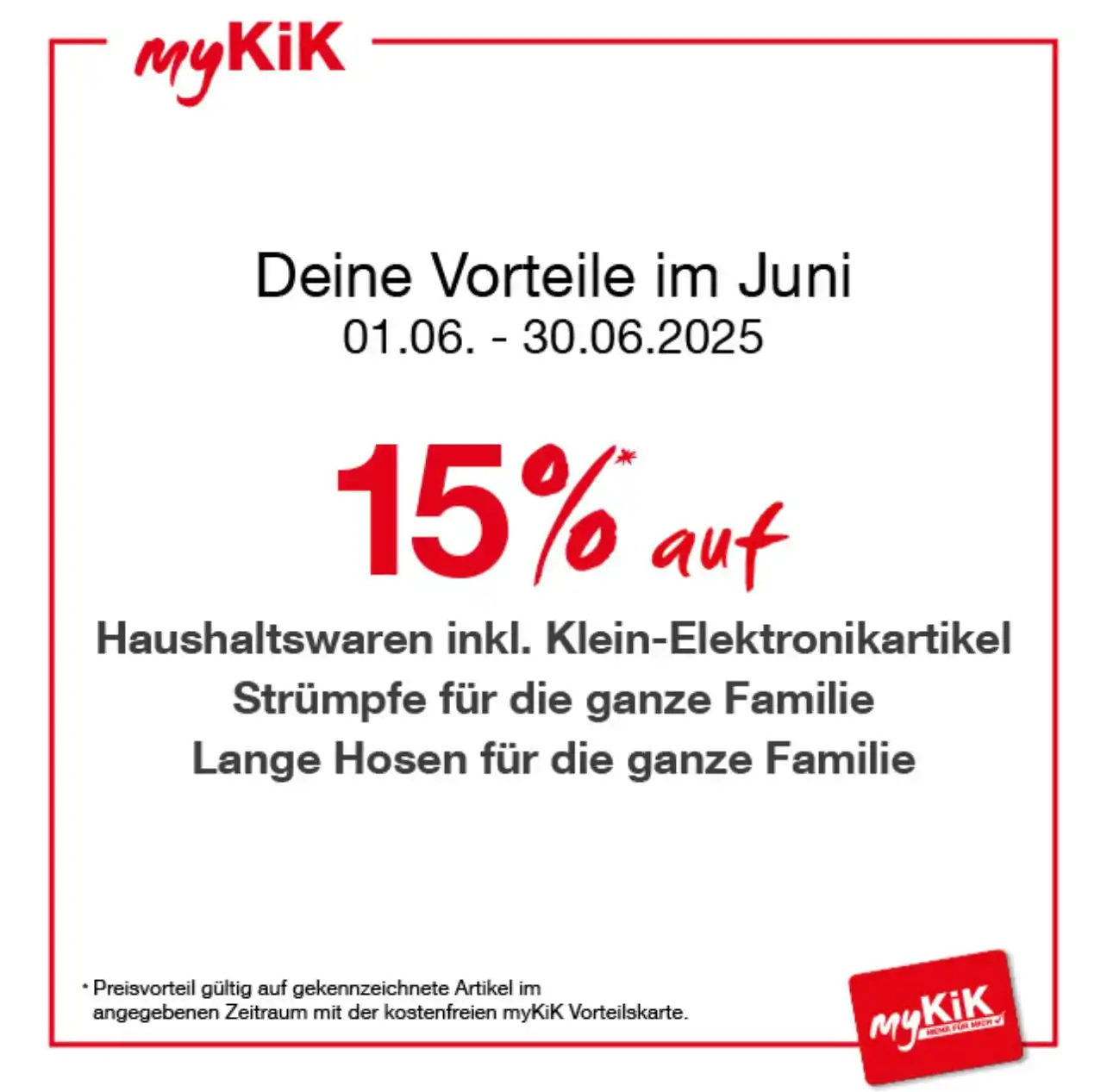 Image from KiK Textilien und Non-Food GmbH: 🌟 *NEU & nur mit myKiK: Die Monatsvorteile sind da – und das gleich d...