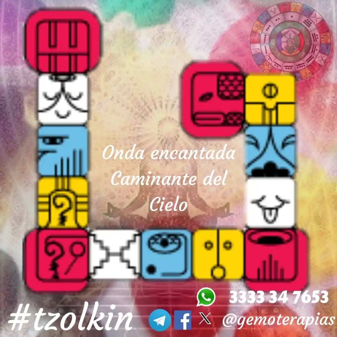Image from Gemoterapia Tarot Tzolkin: Onda Encantada Caminante del Cielo Iniciamos la trecena de BEN que rep...