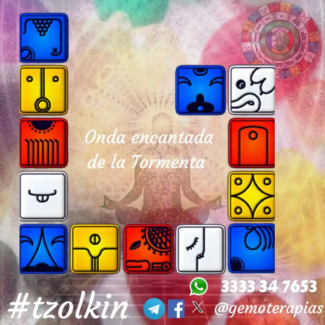 Image from Gemoterapia Tarot Tzolkin: Onda Encantada de la Tormenta Azul Iniciamos esta nueva trecena del Tz...