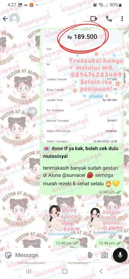 Aluna's proof post