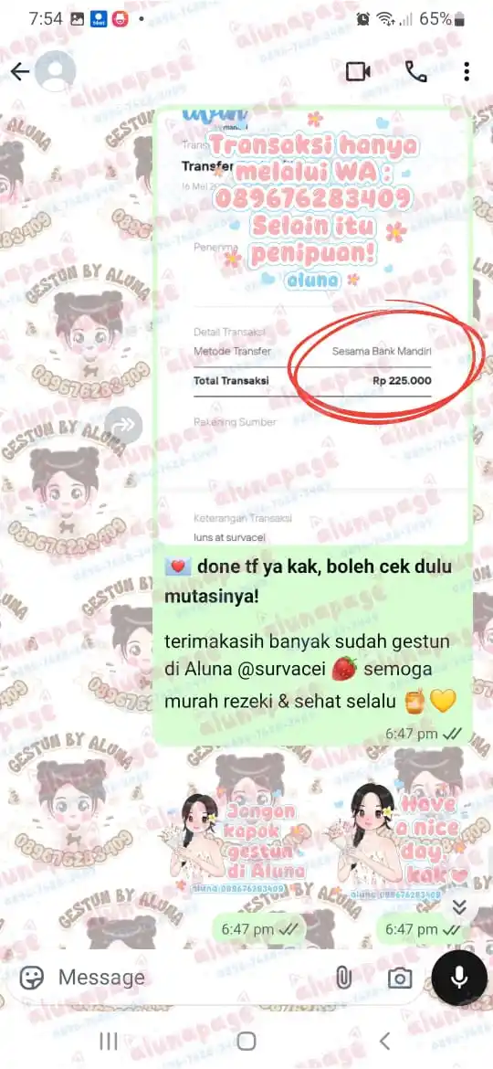 Aluna's proof post