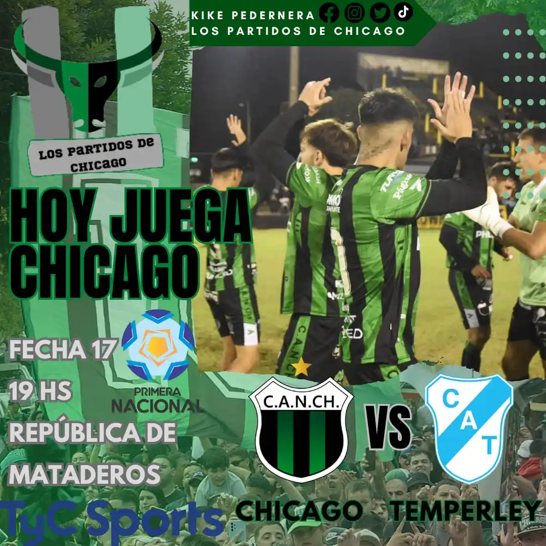 Image from Info Los Partidos De Chicago por Kike Pedernera 🐂📻🍀🖤: ✍🏼 Por @kike_pedernera Desde las 19, NUEVA CHICAGO tiene una parada...