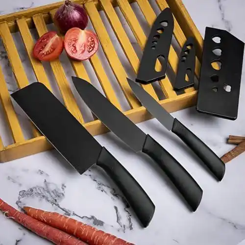 Image from CouponClip {Deals & Offers}: SARTH TREASURE 3-Piece Stainless Steel Chef Knife Set – Includes Meat ...