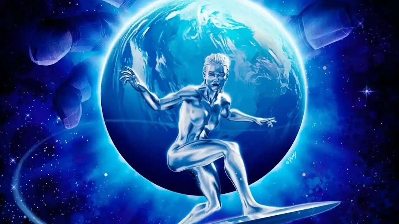 Image from Filmtotaal: *Silver Surfer in volle glorie onthuld, samen met de duistere Galactus...