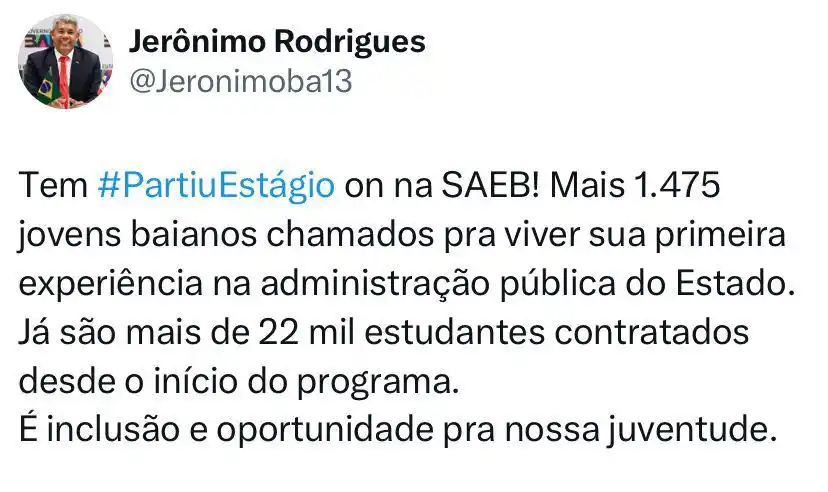 Image from Neusa Cadore | Secretária de Mulheres da Bahia: 🚨 Tem <a class="text-blue-500 hover:underline cursor-pointer" href="/...
