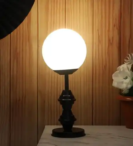 Image from CouponClip {Deals & Offers}: tu casa Metal Table Lamps with Glass Shade for Home Décor, Bedrooms, L...