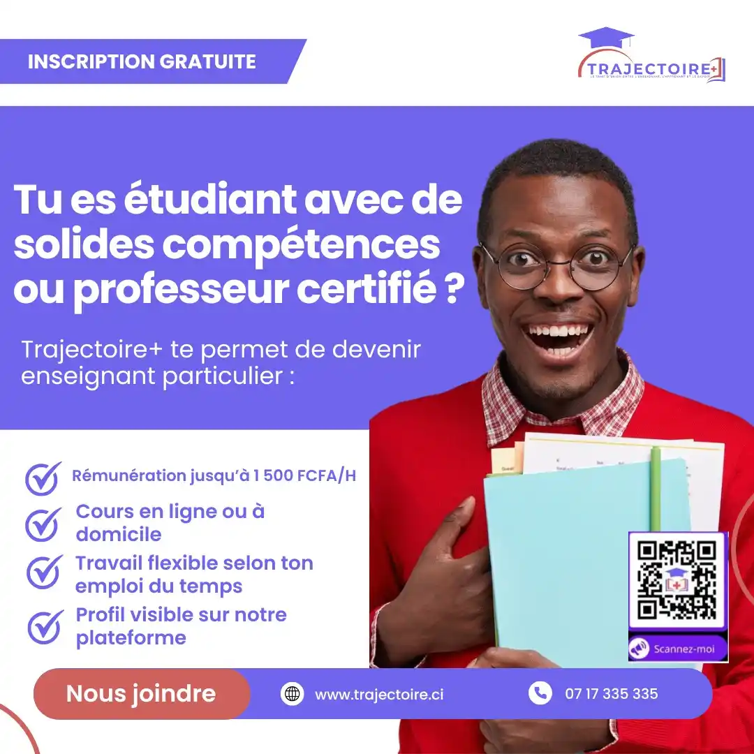 Image from MaCarrierePro - Offres d'emploi & Concours: Tu es étudiant avec de solides compétences ou professeur certifié ? Tr...