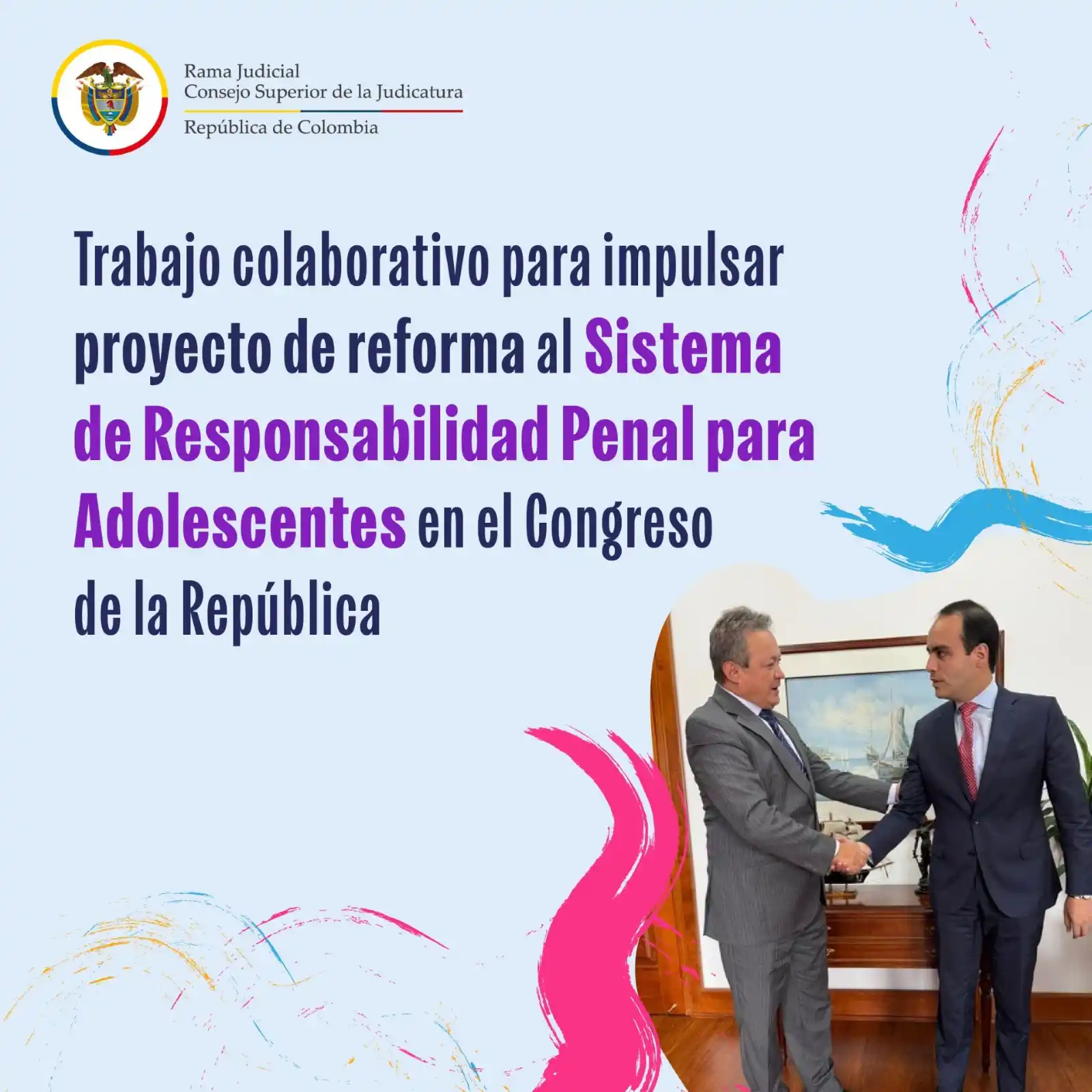 Image from Consejo Superior de la Judicatura: ๐ฅ๐ค ๐จ๐ป๐ฎ ๐ฎ๐ฝ๐๐ฒ๐๐๐ฎ ๐ฑ๐ฒ ๐ฝ๐ฎรญ๐ ๐ฝ๐ผ๐ฟ ๐๐ป๐ฎ ๐ท๐๐๐๐ถ๐ฐ๐ถ๐ฎ...