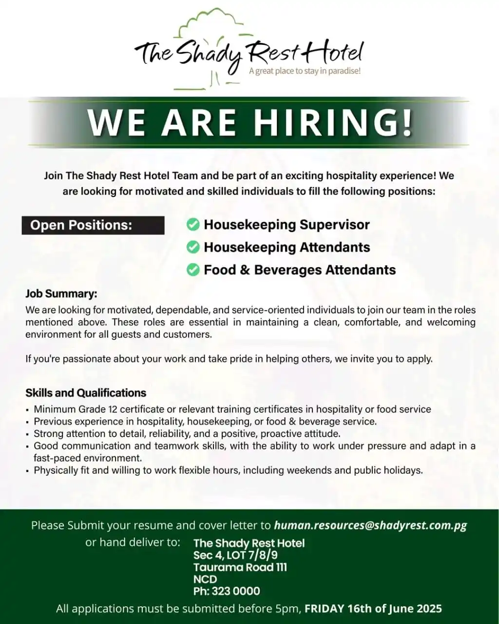 Image from Opportunities With Thabang: WE'RE HIRING! We're excited to welcome enthusiastic, motivated, and se...
