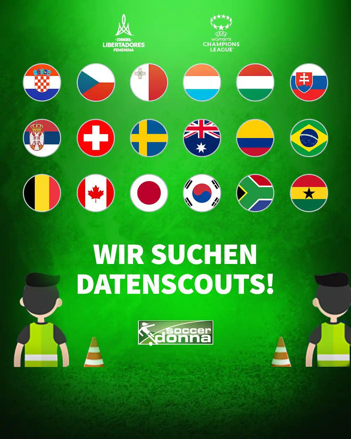 Image from Soccerdonna.de: Wir suchen Datenscouts🔍! Du möchtest dazu beitragen, dass der Frauenf...