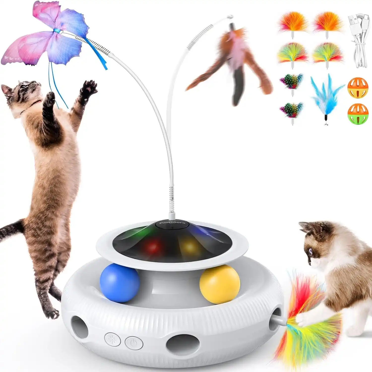 Image from Gleendy Torres Cupones & Ofertas: 🔥🔥4 in 1 Interactive Cat Toy sólo $17.xx al agregar al carrito usand...