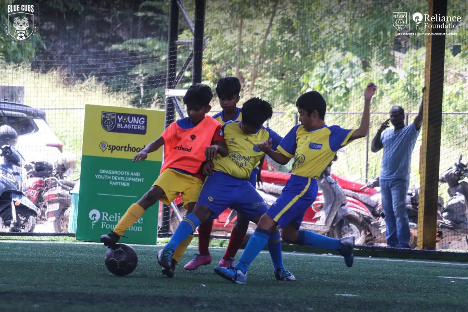 Image from KERALA BLASTERS FC OFFICIAL: Action from the YBSA Baby League: Young talents making their mark in t...