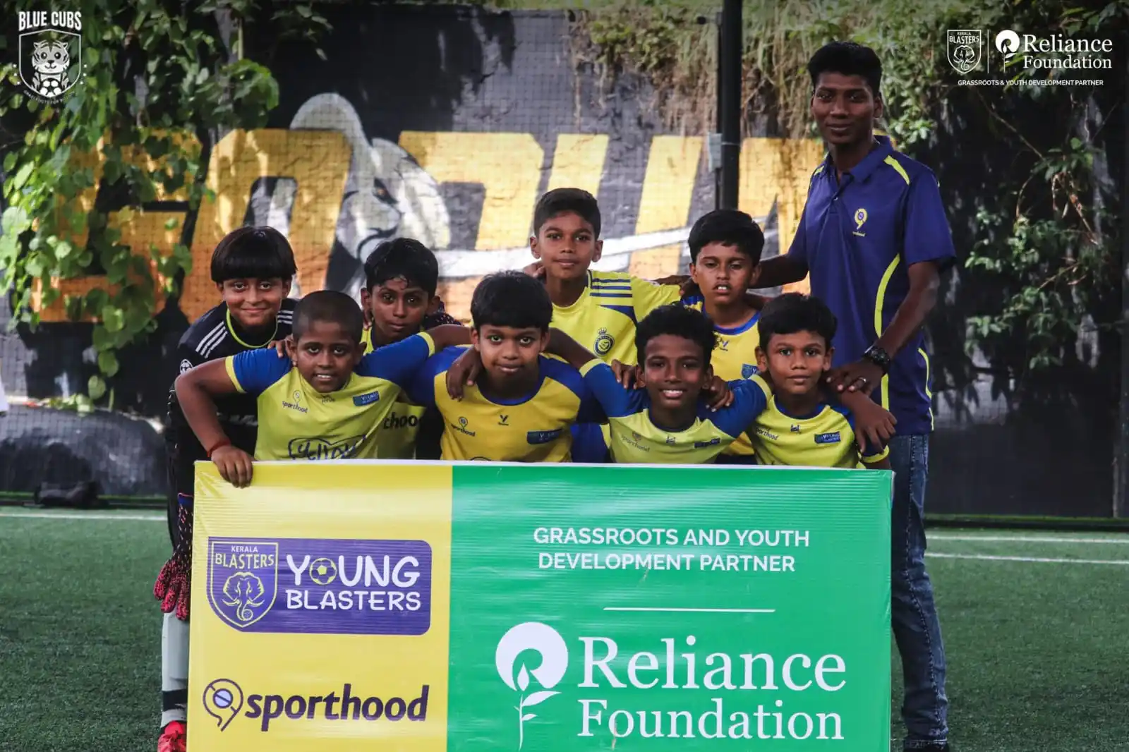 Image from KERALA BLASTERS FC OFFICIAL: Action from the YBSA Baby League: Young talents making their mark in t...