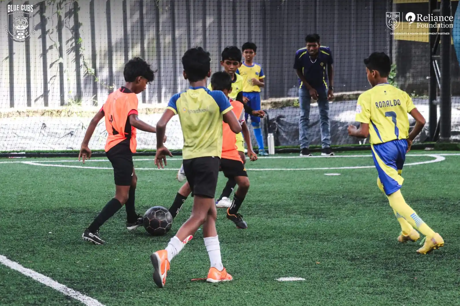 Image from KERALA BLASTERS FC OFFICIAL: Action from the YBSA Baby League: Young talents making their mark in t...
