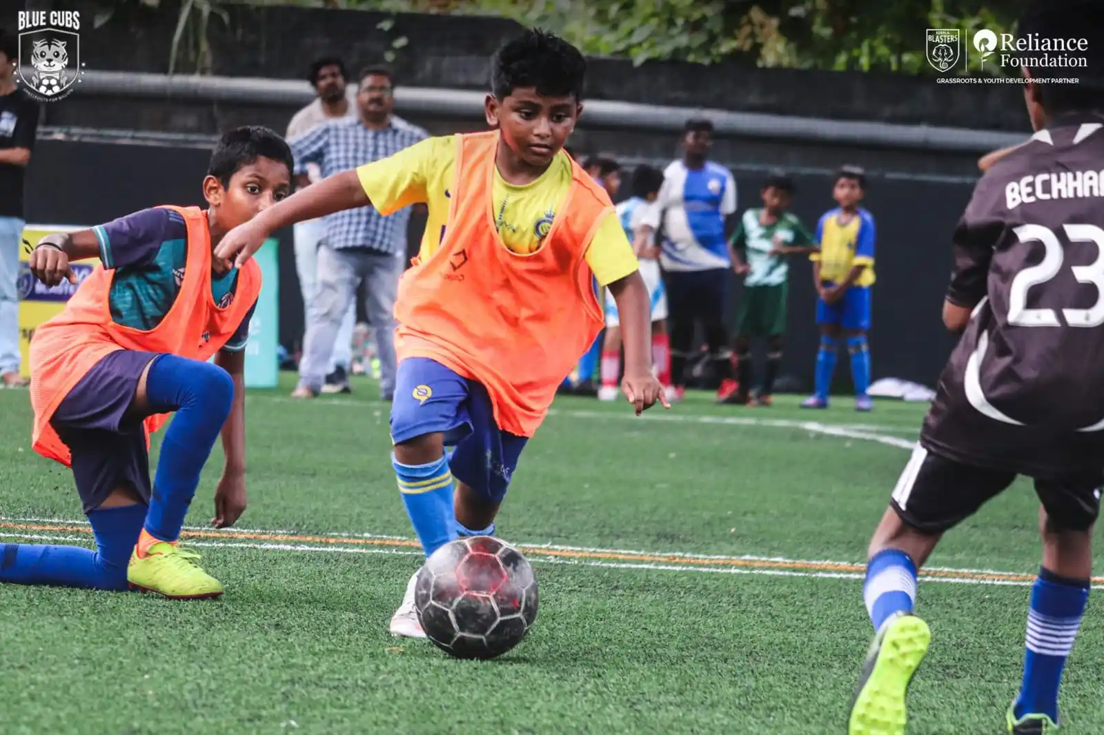 Image from KERALA BLASTERS FC OFFICIAL: Action from the YBSA Baby League: Young talents making their mark in t...