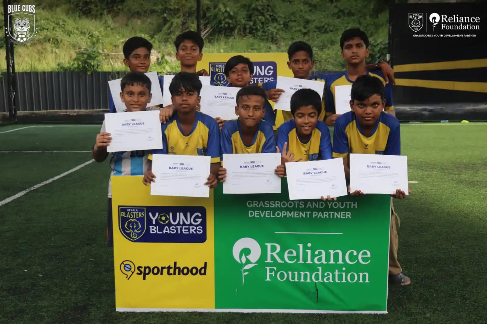 Image from KERALA BLASTERS FC OFFICIAL: Action from the YBSA Baby League: Young talents making their mark in t...