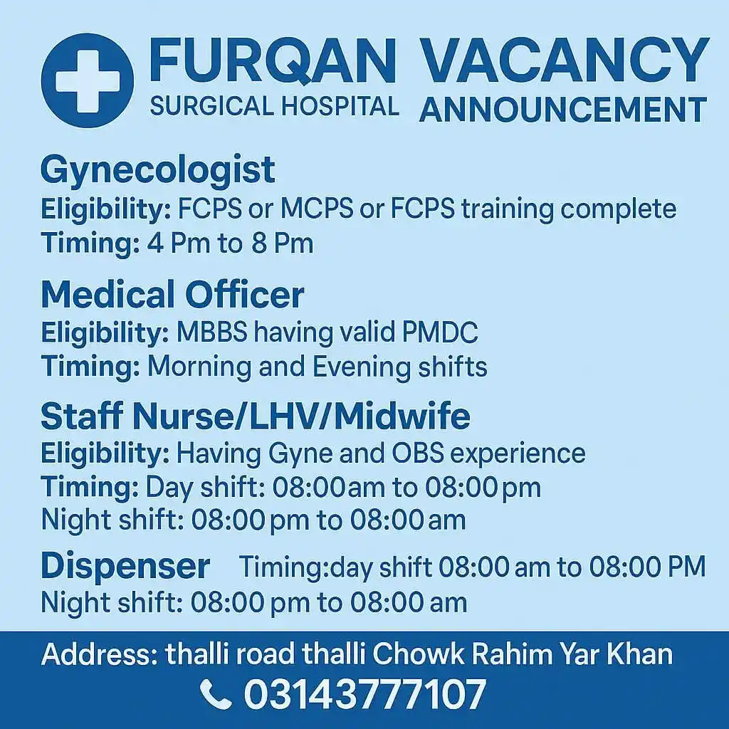 Image from UNITED DOCTORS GROUP 🩺🥼: Address Thali Chowk Rahim yar Khan  Contact: 03143777107...