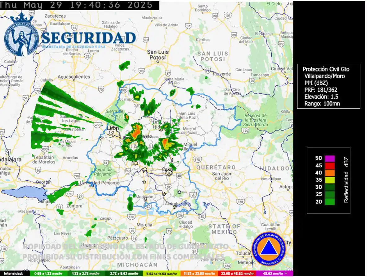 Image from Entérate León 🦁: 𝗔𝗹𝗲𝗿𝘁𝗮 𝗖𝗹𝗶𝗺𝗮 | Actualización 🌧️⚠️ ☔️ Se presenta precipit...