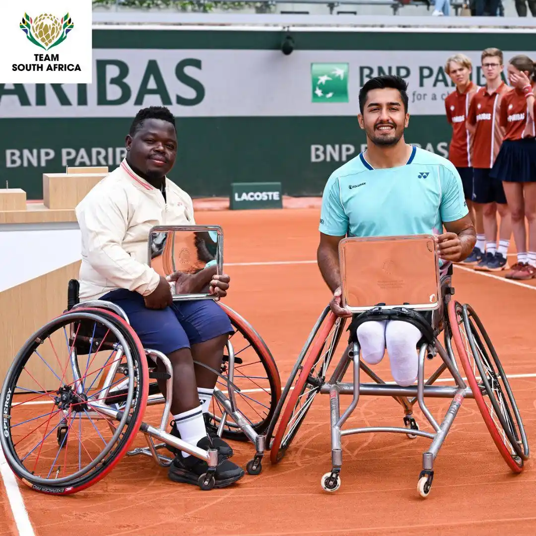 Image from governmentza: Another one for SA 🇿🇦 Donald Ramphadi Takes Second at Roland Garros ...