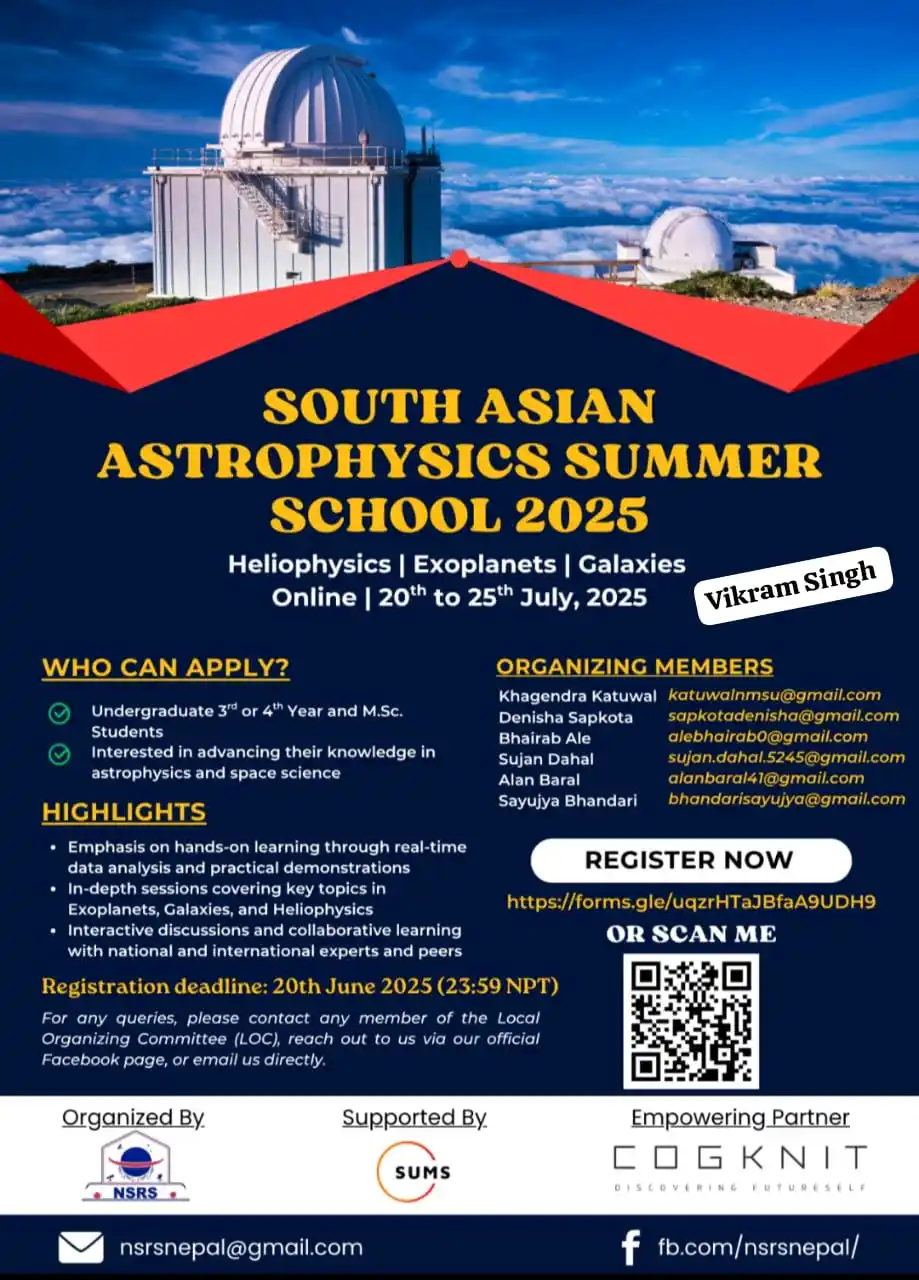 Image from Physics Jobs UG PG PHD Intership Project Workshop: Are you passionate about the cosmos? Ready to dive deep into the myste...