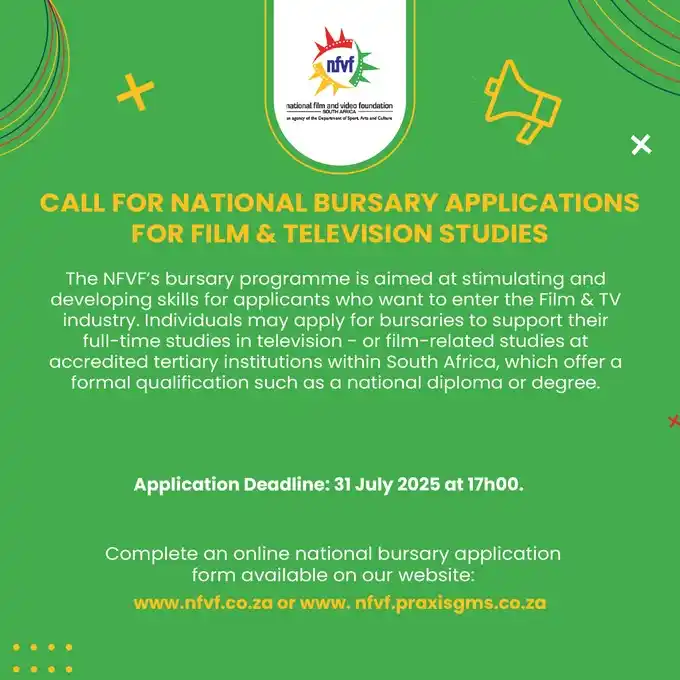 Image from governmentza: Aspiring filmmakers & TV creatives, the @NFVFSouthAfrica is offering b...