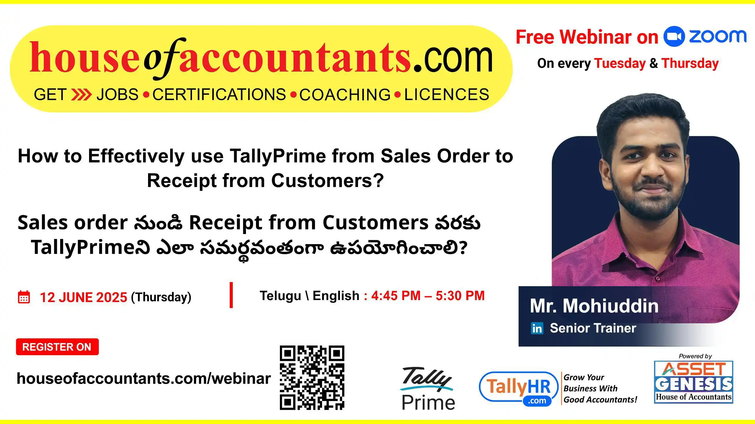Image from House Of Accountants by Asset Genesis: Attention Accountants! Free ZOOM Webinar Topic: *How to Effectively ...