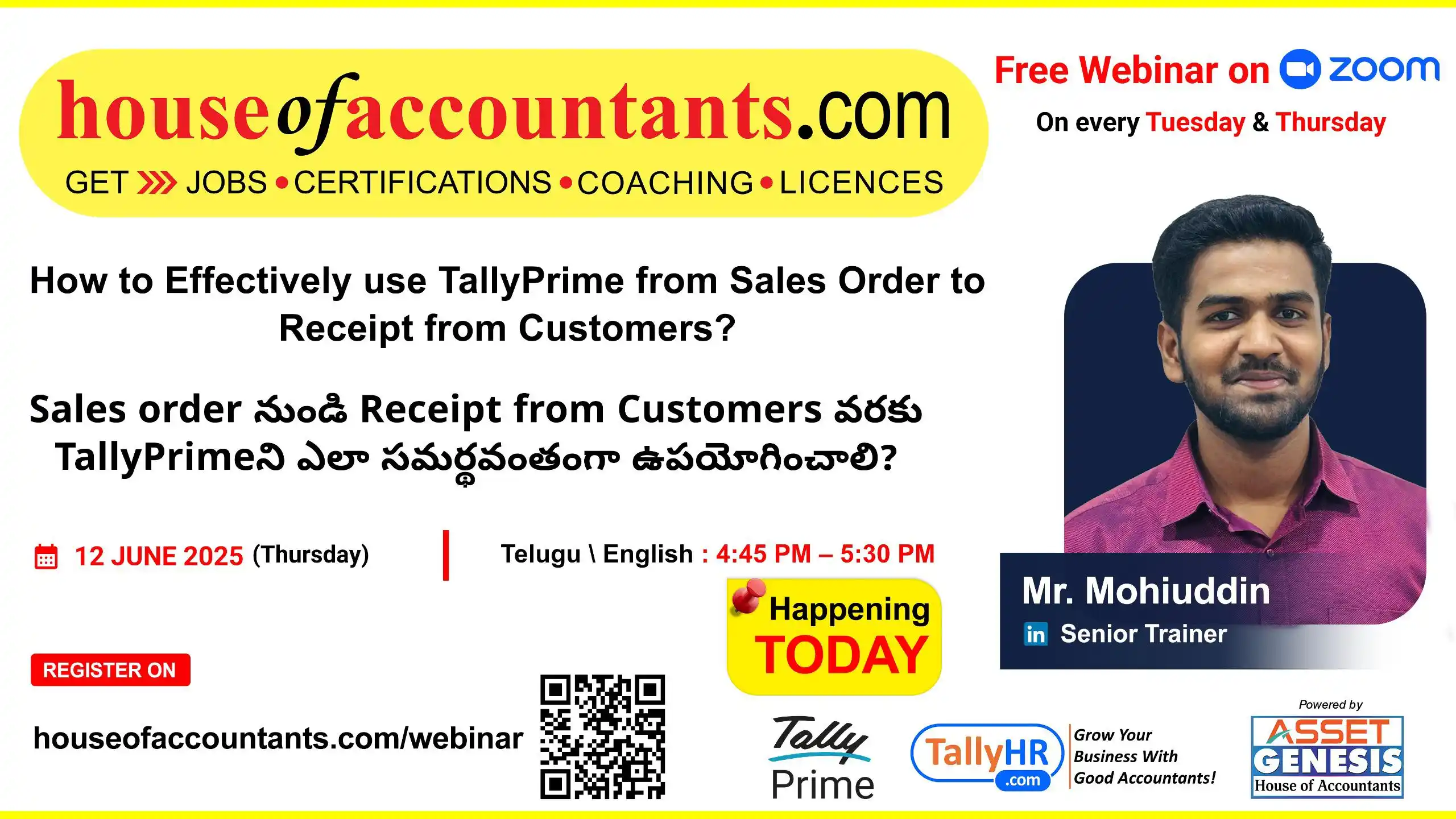 Image from House Of Accountants by Asset Genesis: Attention Accountants! Free ZOOM Webinar Topic: *How to Effectively ...