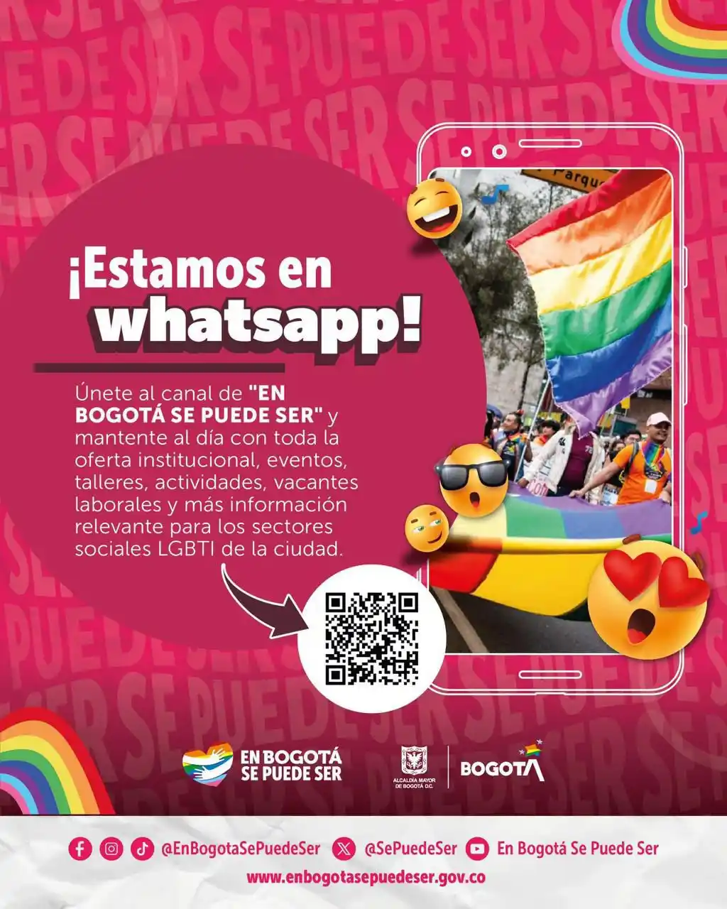 Image from EN BOGOTÁ SE PUEDE SER 🏳️🌈🏳️⚧️: 📢✨ ✅🏳️⚧️🏳️🌈 ¡Ayúdanos a llegar a más personas de los sectores so...
