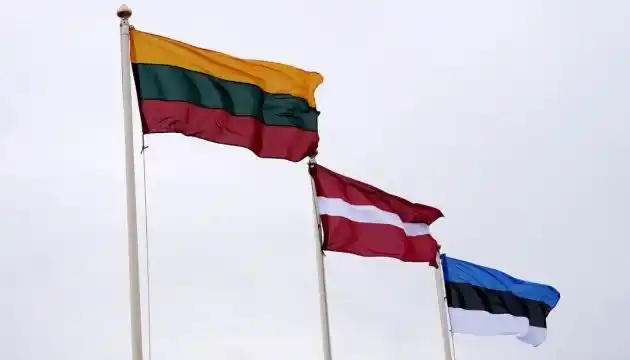 Image from UATV English: Baltic States support Ukraine's NATO, EU membership On June 6, the Fo...