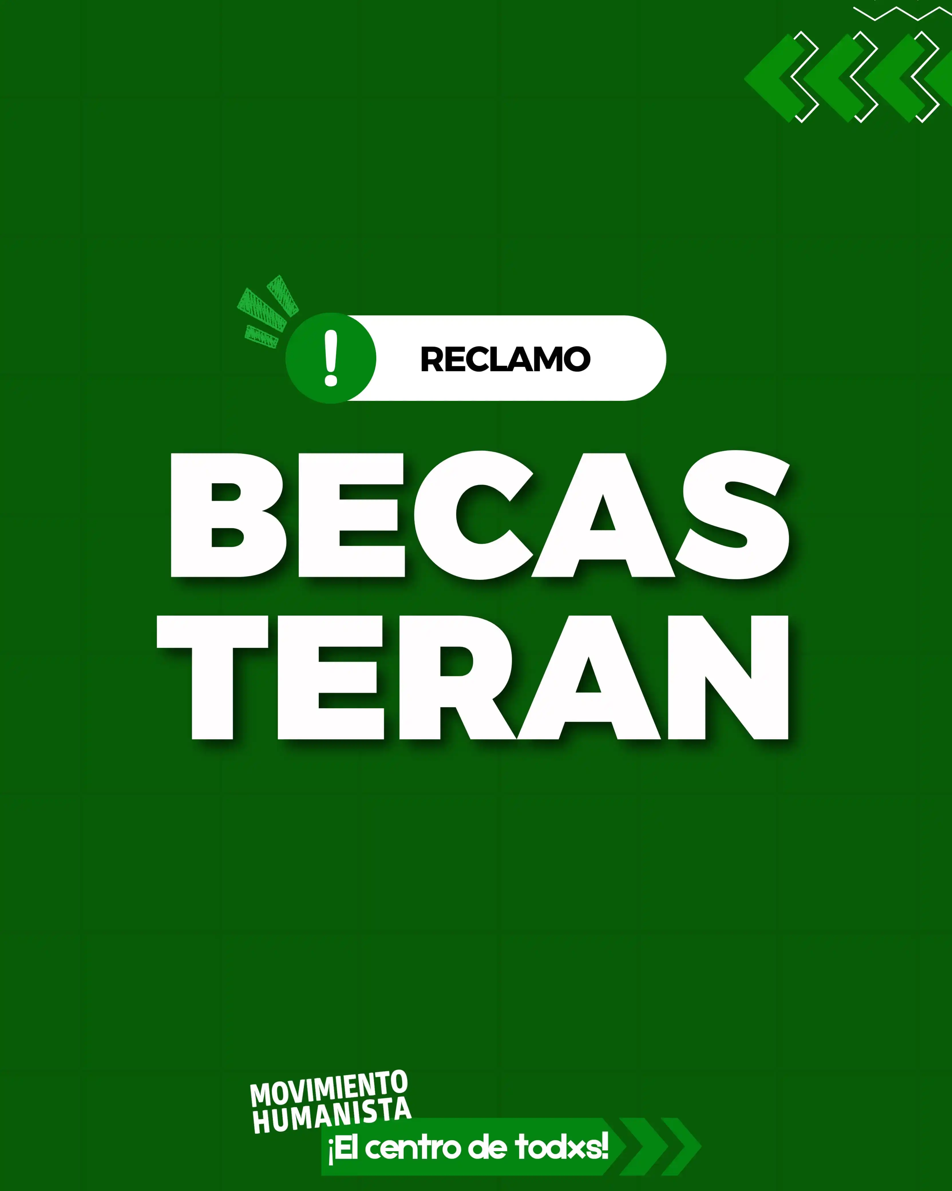 Image from MOVIMIENTO HUMANISTA DERECHO UNT 💚: *[BECAS TERÁN - RECLAMO]*  Desde la Secretaría de Asuntos Estudiantile...
