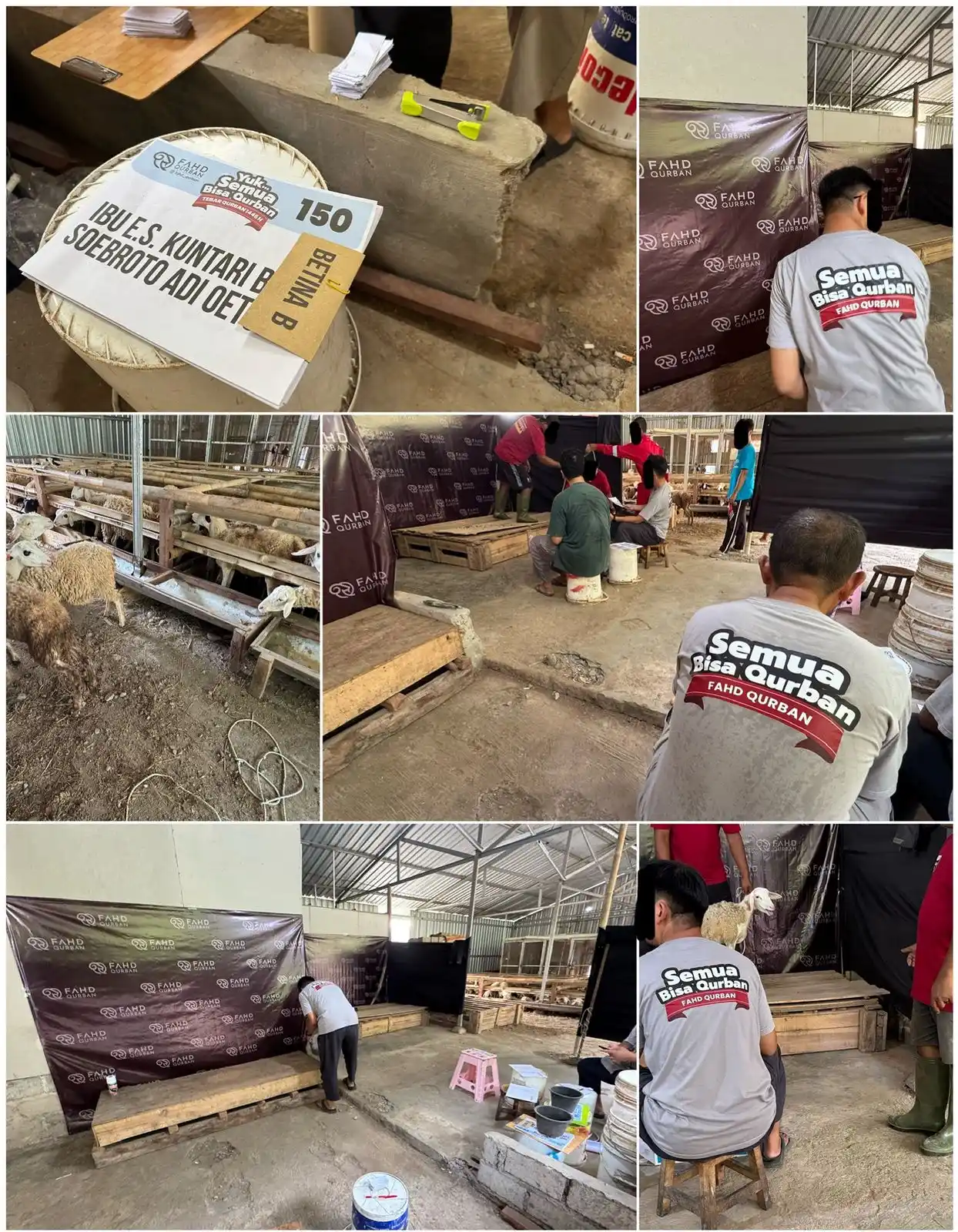 Image from SHAHIHFIQIH: 🎥 Behind the Scene Persiapan Qurban 1446 H Inilah suasana lapangan t...