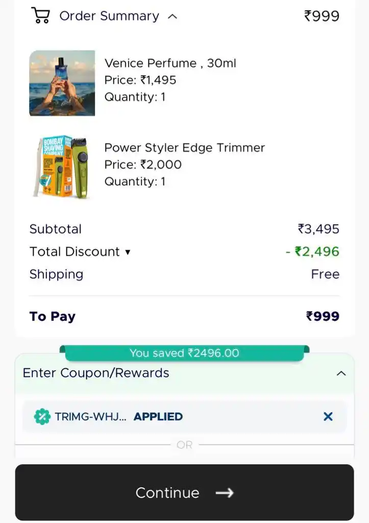Image from Amazing Deals- Best Shopping Loot Deals In India: Bombay Shaving Company LOOOT Trimmer + Perfume Combo @ ₹999 https://...