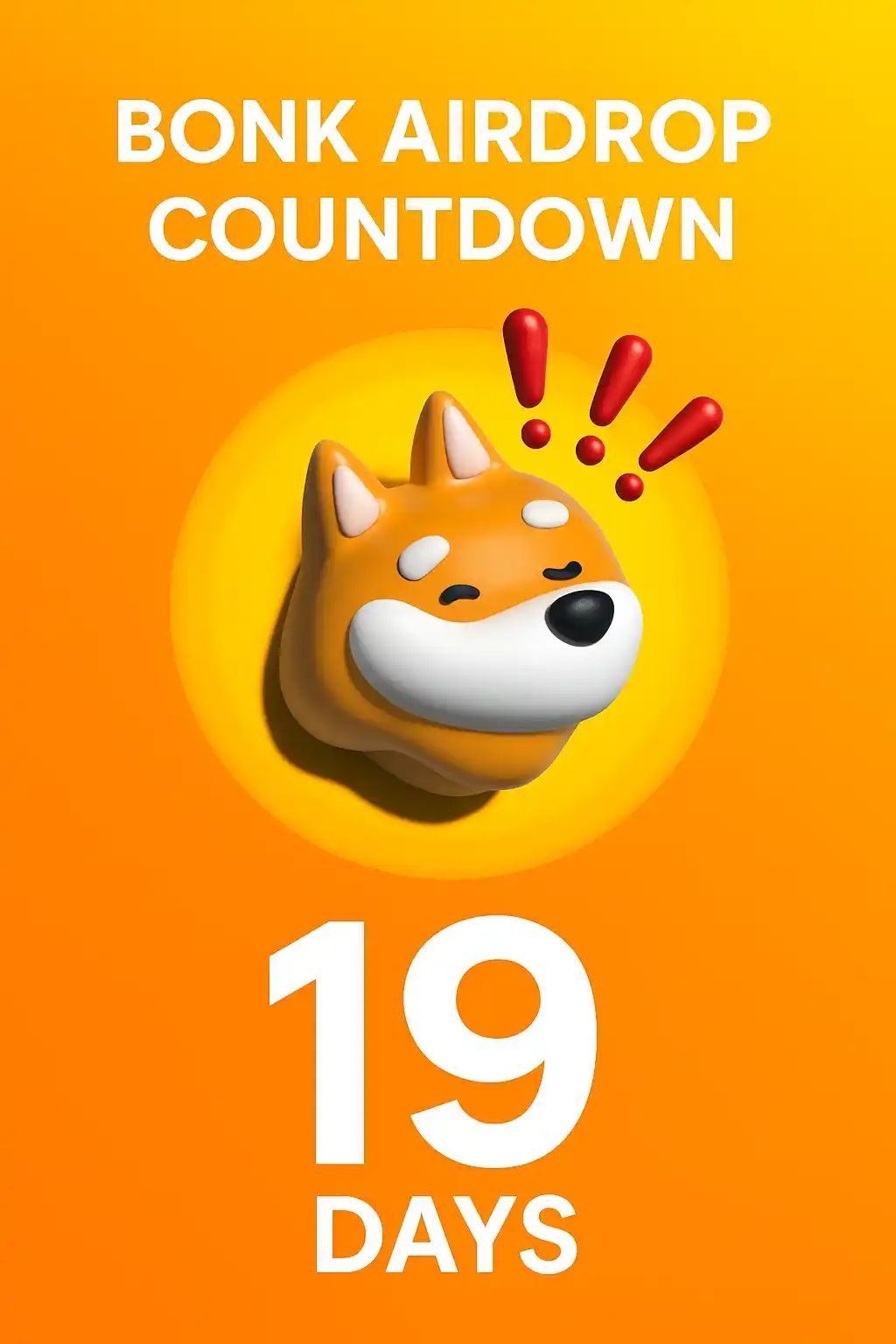 Image from Rahim Khan YT (Free online Earning): ⏳ *BONK airdrop countdown: only 19 days left!* 🎁 *Completely free, no...
