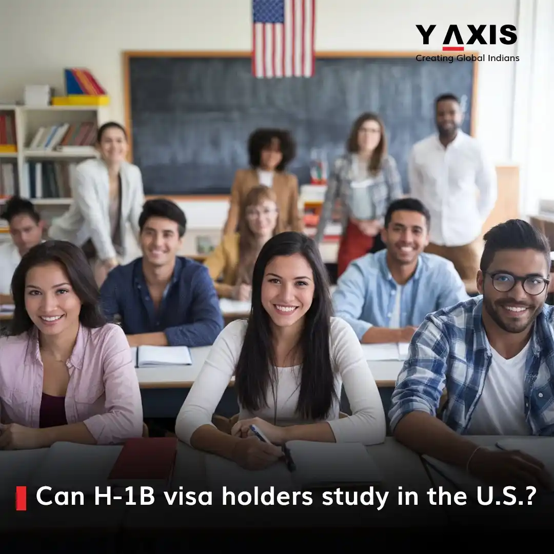 Image from Y-Axis Overseas: Can H-1B visa holders study in the U.S.? Yes, H-1B visa holders can s...