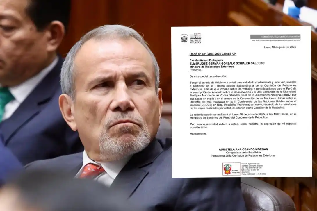 Image from Perú21 : 🚨Canciller responderá este lunes por el Tratado de Alta Mar y ONG IDL...