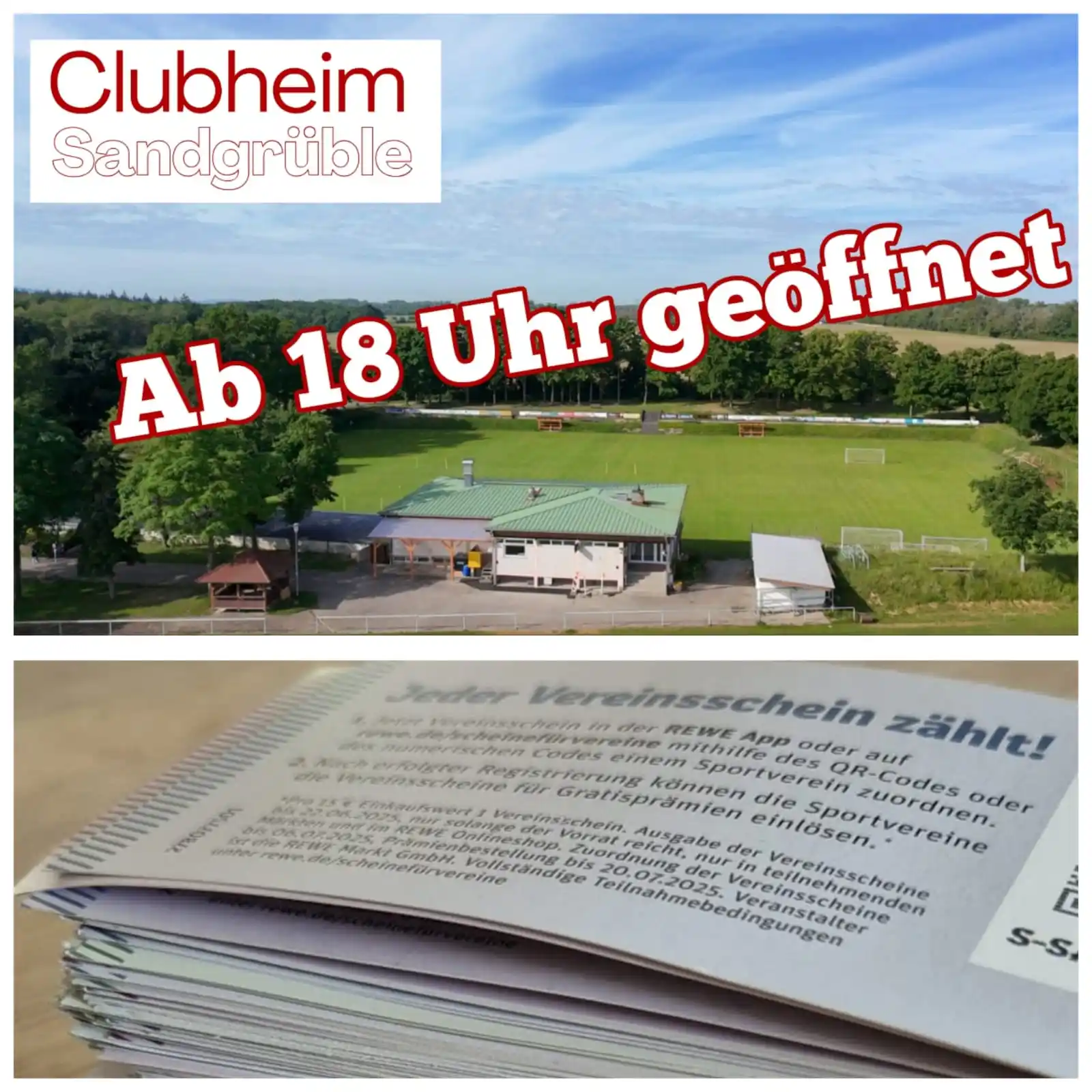 Image from SV Gündlingen : *Clubheim heute offen?* *Clubheim heute offen!*   Und eure gesammelten...