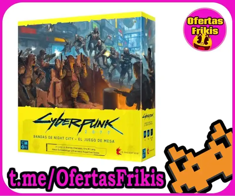 Image from OfertasFrikis coleccionistas : CMON | Cyberpunk 2077: Bandas de Night City | Juego de Mesa de Estrate...